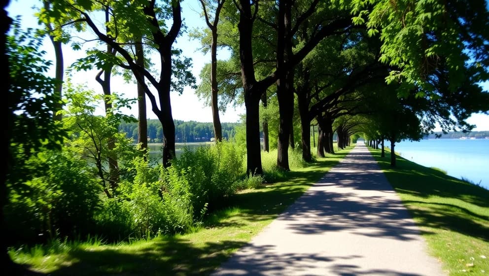 Hur långt är det runt Härlanda tjärn